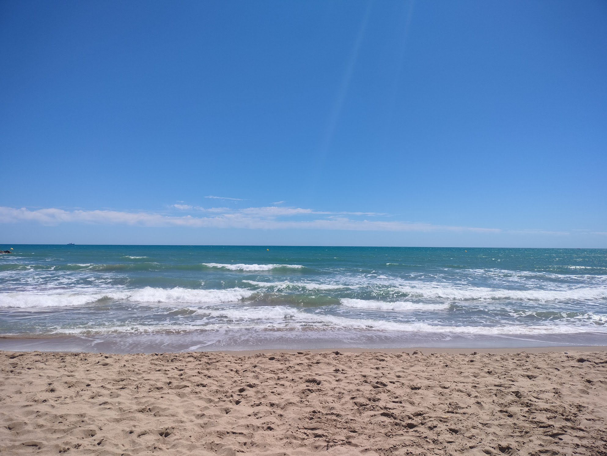 View from the beach at Sitges, Spain (May 2026)